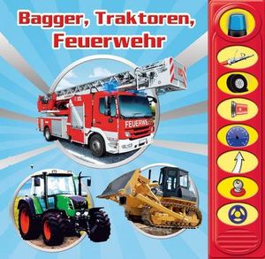 Bagger, Traktoren, Feuerwehr, m. Soundeffekten