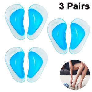 Einlagen für Schuhe - Mittelfuß-Pelotte zum Einkleben aus Silikon - sanfte Stütze für Fußgewölbe bei Senkfuß - antibakteriell & wiederverwendbar (Blue)