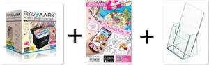 Alkoholové fixky Rawmark purePRO, 80 farieb + interaktívna omaľovánka RAWMARK Unicorns 15 listov s mobilnou aplikáciou AR BOX v puzdre