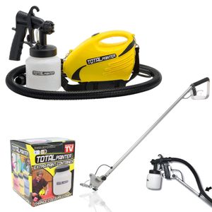 Best Direct Total Painter Set, Farbsprühgerät mit Verlängerung und extra Behälter, elektrisch, 900 Watt, professionelles Power Farbsprühsystem