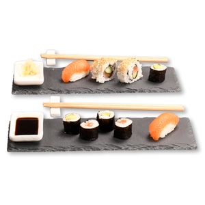 KESPER Sushi Set, 8 tlg., Schiefer 38142