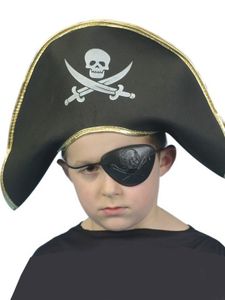 Kinder Kostüm Zubehör Piratenhut Hut Pirat Totenkopf Karneval