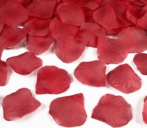 100 Rosenblätter aus Stoff – Ø 5 cm | Rot