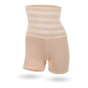 Figurformender Bodyshaper Longpants ( Beige / M ) Highwaist Miederhose mit Bauchweg Effekt - Shapewear Bodypants, bequemer Miederslip Hohe Taille