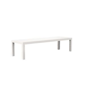 One To Sit Tisch Borra Aluminium weiß RAL 9016 260/300/400 cm 400x100x75 cm