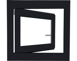 Plastové okno Bravo OS1 vonkajšia strana RAL 7016, vnútorná strana biela 90x90 cm P