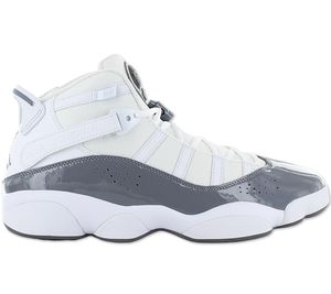 Air Jordan 6 Rings - Herren Basketball Schuhe Weiß-Grau  322992-121 , Größe: EU 43 US 9.5