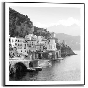 Gerahmtes Bild Slim Frame Mittelmeer Amalfiküste Italien - Stadtbild - Küstenlinie