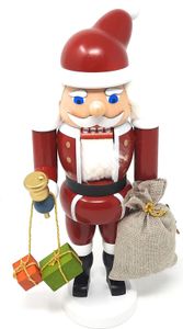 Nussknacker Weihnachtsmann mit Geschenken Holz 26 cm Holzkunst Weihnachtsdekoration Erzgebirge
