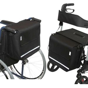 SENIORI Rollator / Rollstuhl Tasche Rollatortasche Rollstuhltasche 2. Schwarz
