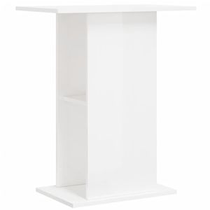 vidaXL Akvarijní stojan vysoký lesk bílý 60,5x36x72,5 cm Dřevěný materiál