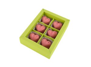 Badepralinen Pink Grapefruit, im Geschenkkarton, enthält 6 fruchtige Badepralinen für 6 Cremebäder