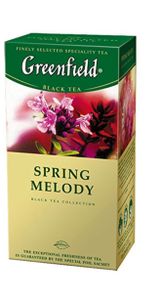Greenfield  Tee Spring Melody  Aromatisierter Schwarzer Tee 25 Teebeutel
