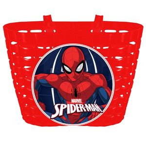 Spider-Manfahrradkorb Junior 20 cm rot