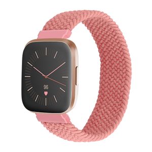 INF Uhrenarmband Nylon Rosa M Fitbit Versa/Versa 2