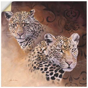 ARTland Wandbild, selbstklebend Leoparden Größe: 50x50 cm