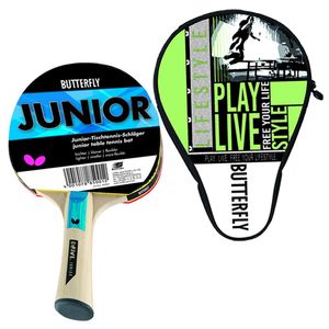 Butterfly Tischtennisschläger Junior + Tischtennishülle Free your Lifestyle | Tischtennisset Set Tischtennis TT