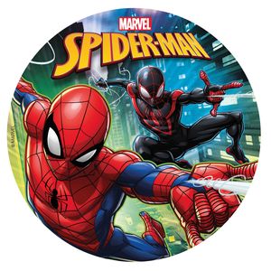 Dekora - sugar edible disc  - Spiderman - schwarz - 20cm  Dekora