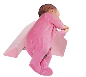 Baby Shaping Styling Kissen Anti-Rollover Seite Schlafkissen Dreieck Baby Positionierungskissen,Pink