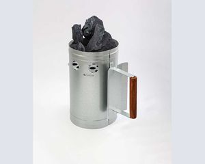 cofi1453 Grill Kamin Anzünder Anzündkamin Grillanzünder, Grillen mit Kohl, Anzünden silber