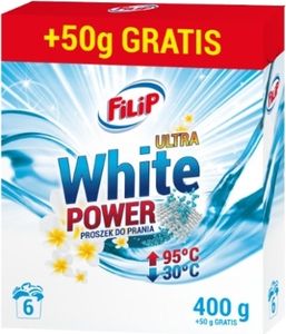 Prací prášek Filip Ultra Bílá Síla, 450g