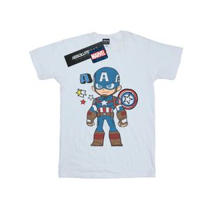 Marvel - "Captain America Sketch" T-Shirt für Herren BI51370 (4XL) (Weiß)