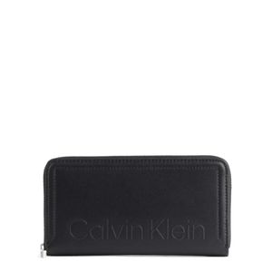 Calvin Klein - Minimal hardware z/a lg Geldbörse - RFID - Damen - Schwarz