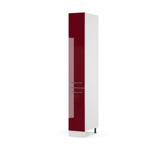 Vicco Apothekerschrank Fame-Line, 30 cm, Bordeaux Hochglanz/Weiß