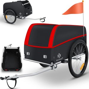 KESSER® Fahrradanhänger Lastenanhänger Transportanhänger Hochdeichsel mit Kupplung, Inkl. Abdeckung Klappfunktion Hochdeichsel Anhänge für Fahrrad Transportbox mit 120 Liter Max. 40 kg KESSER® Fahrradanhänger Lastenanhänger Transportanhänger Hochdeichsel mit Kupplung, Inkl. Abdeckung Klappfunktion Hochdeichsel Anhänge für Fahrrad Transportbox mit 120 Liter Max. 40 kg