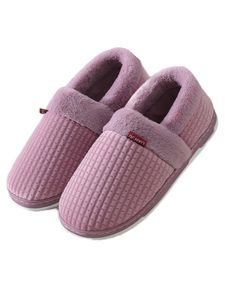 ABTEL Hausschuhe Damen Herren Geschlechtneatral Toe Schuhe Winter Warm Gemütlich Plüschschuh Heimschuh Schuh,Farbe:Lila,Größe:40-41