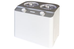 Unold 48830 Eismaschine Doppio mit Kompressor, Eismaschine Selbstkühlend Frozen Joghurtmaschine mit 2,4 Liter Eiscreme Volume