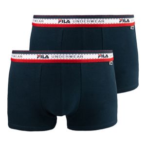 2er Pack FILA Herren Boxershorts Unterhosen Pants Man Boxer Briefs, Farbe:Blau, Wäschegröße:XXL, Artikel:-321 navy