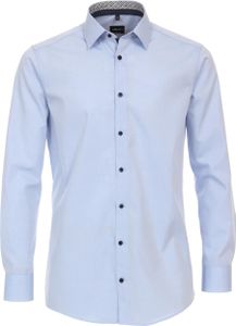 VENTI Herren Businesshemd Langarm Kent Modern-Fit Hellblau 42