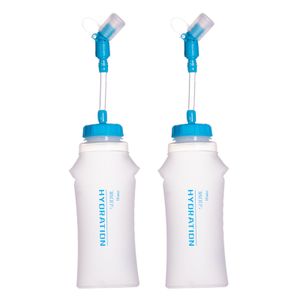 2 Stš¹ck 500 ml TPU Soft Flask Faltbare Sportwasserflasche fš¹r Trinkrucksack zum Laufen Wandern Radfahren Klettern Joggen Marathon