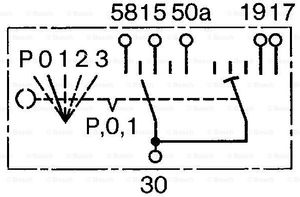 BOSCH 0 342 316 003 Schalter Vorglühen