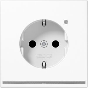 Jung LS 1520-O WW LNW Steckdose mit LED-Orientierungslicht + Helligkeitssensor + erhöhter Berührungsschutz alpinweiß/glänzend LS990 LS-Design