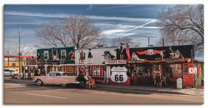 ARTland Leinwandbild Historische Route 66 in Seligman Größe: 60x30 cm