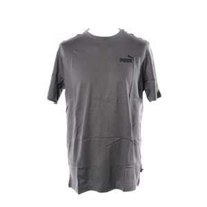 PUMA Herren T-Shirt - ESS Small Logo Tee, Rundhals, Kurzarm, uni Grau (Castlerock) L