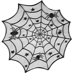 Tischdecke, Halloween Spinnennetz Tischlaeufer Tischdecke Startseite PKunsty Requisiten, Schwarz