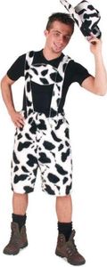 Kuhhose kurz Kuh-Hose schwarz weiss Plüschhose Karneval Fasching Kostüm L