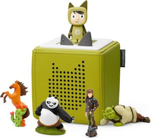 Toniebox Extrapack Shrek – Toniebox Starterset Grün mit Kreativtonie + 4 x DreamWorks Hörfiguren