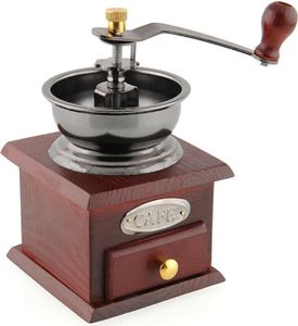 Kaffeemühle manuell Retro-Stil Keramikmahlwerk für Kaffeebohnen Pfeffer, Gewürze