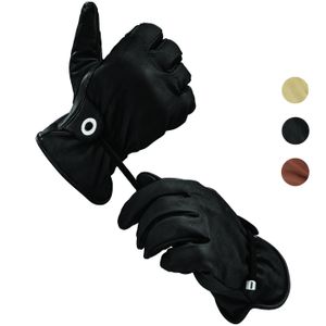 Black Forest Fox RODEO Leder Handschuhe Herren Damen 3 Farben Black L