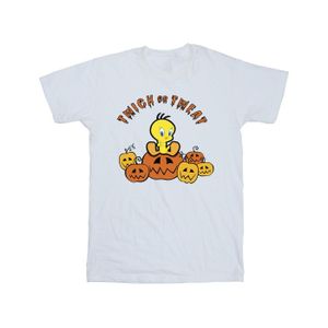 Looney Tunes - "Twick Or Tweat" T-Shirt für Mädchen BI25860 (116) (Weiß)