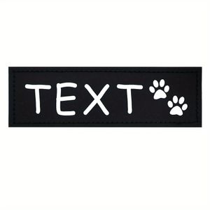 Anpassbare, personalisierte Aufnäher für Hundegeschirre mit Namens- und Nummernschildern, Optionen für stilvolles Traktionszubehör