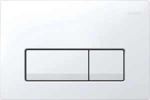 GEBERIT Betätigungsplatte Delta 50 Platte weiß glänzend / Taster weiß glänzend 115.105.11.5