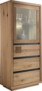 Highboard 65 cm breit in Eiche massiv geölt WINCHESTER-69