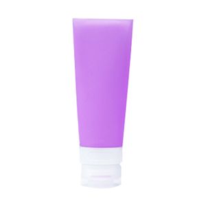 leere Silikon -Reiseflasche Lotion Shampoo Kosmetikrohrbehälter tragbar-Lila ,Größen:80ML