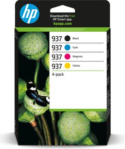 HP 937 4er-Pack CMYK Original Druckerpatrone