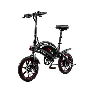 DYU D3F 14 Cali 25 Km/h Rower Elektryczny - Moc 250W Bateria 36V10Ah Zasięg 40KM Hamulce Tarczowe - Czarny DYU D3F 14 Cali 25 Km/h Rower Elektryczny - Moc 250W Bateria 36V10Ah Zasięg 40KM Hamulce Tarczowe - Czarny